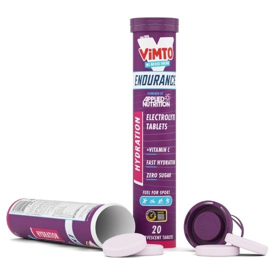 Endurance Hydration Electrolyte Effervescent Tablets, Vimto, 6 x 20 tabs, Applied Nutrition