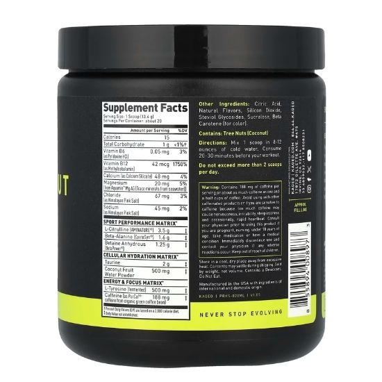 Pre-Workout Sport, Mango Lime, 266g, Kaged Muscle - Vitax.ro