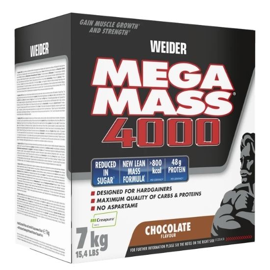Mega Mass 4000, Chocolate, 7000g Weider