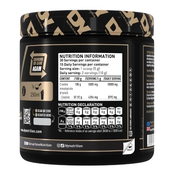 Creatine Monohydrate, 150g, Dorian Yates