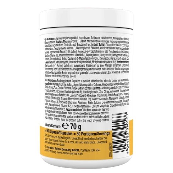 Multivitamin Complete, 90 caps, Weider