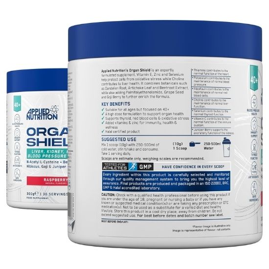 Agewell 40+ Organ Shield, Raspberry, 300g, Applied Nutrition