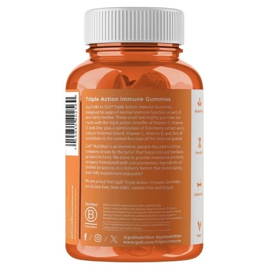 Triple Action Immune, 60 Gummies, Goli Nutrition