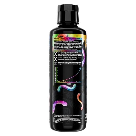 L-Carnitine 3000, Sour Gummy Worms, 465 ml, Nutrex - Vitax.ro