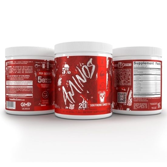 Aminos - Code Red, Southern Sweet Tea, 224g, 5% Nutrition