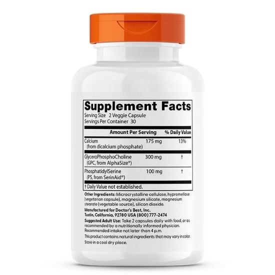 Natural Brain Enhancers, 60 vcaps, Doctor's Best - Vitax.ro