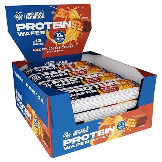 Protein Wafer, Milk Chocolate Caramel, 12 x 39g, Applied Nutrition