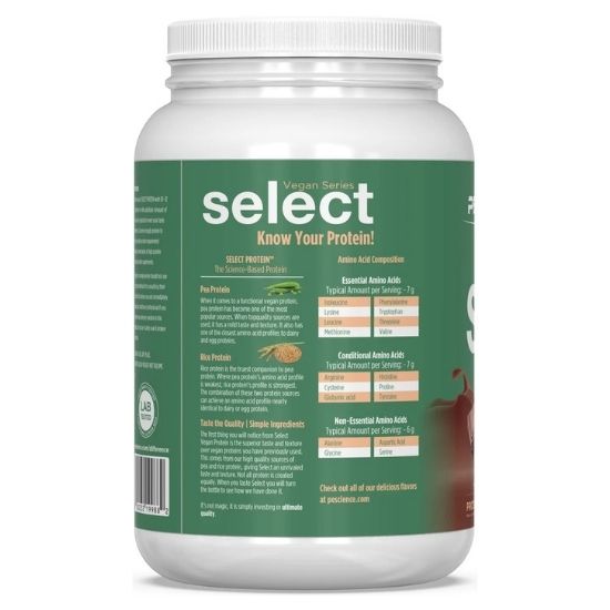 Select Protein Vegan Series, Chocolate Bliss, 864g, PEScience