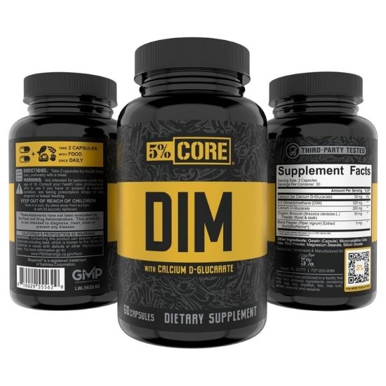 DIM Core Series, 60 caps, 5% Nutrition