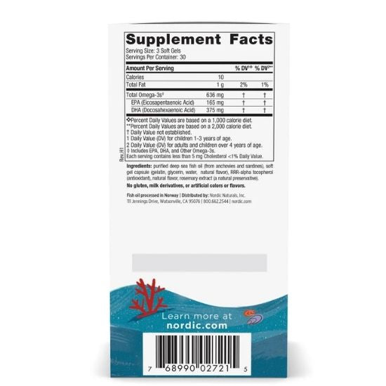 Children's DHA Xtra, 636mg, Berry Punch, 90 softgels, Nordic Naturals - Vitax.ro