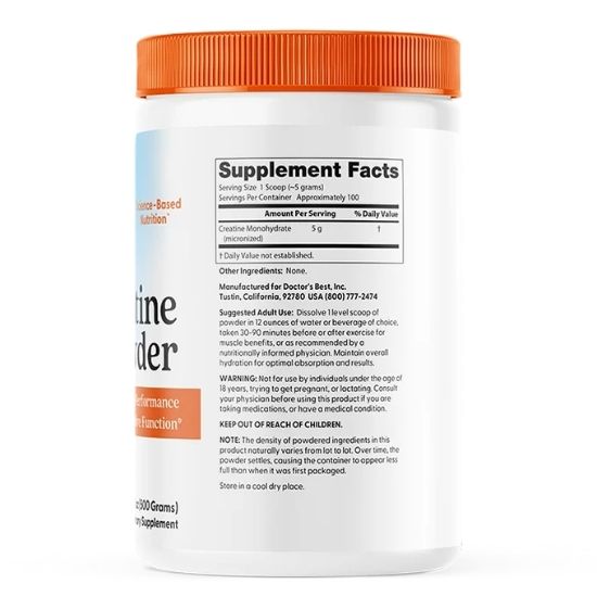 Creatine Powder, 500g, Doctor's Best