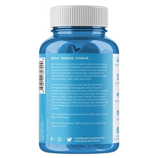 Ashwagandha, 60 Gummies, Goli Nutrition