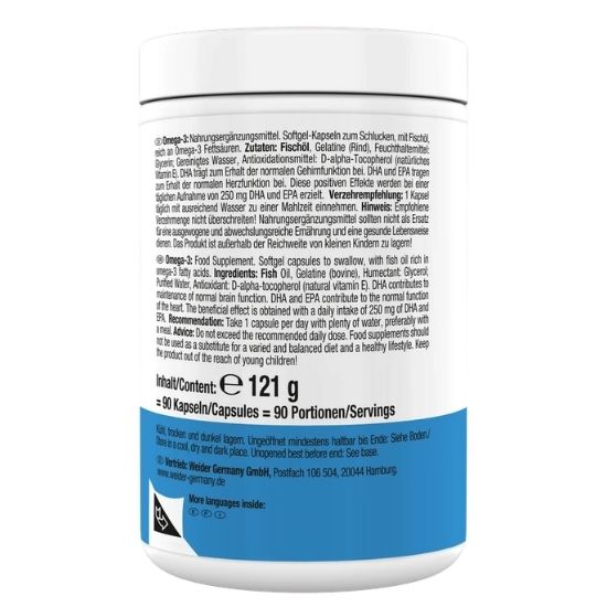 Omega 3 Superior, 90 caps, Weider