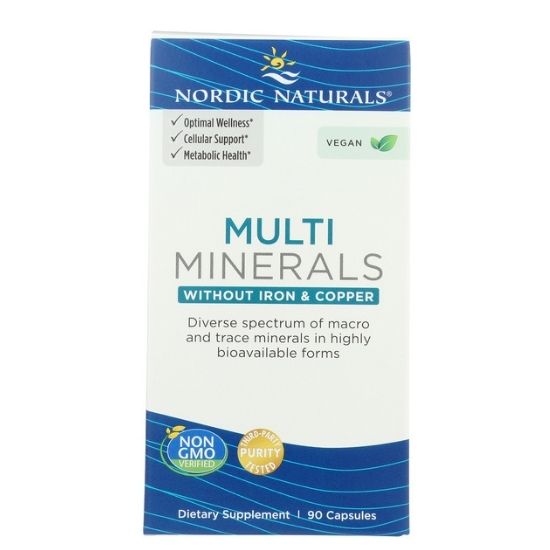 Multi Minerals without Iron & Copper, 90 caps, Nordic Naturals - Vitax.ro