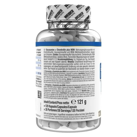 Glucosamine Chondrotin Plus MSM, 120 caps, Weider