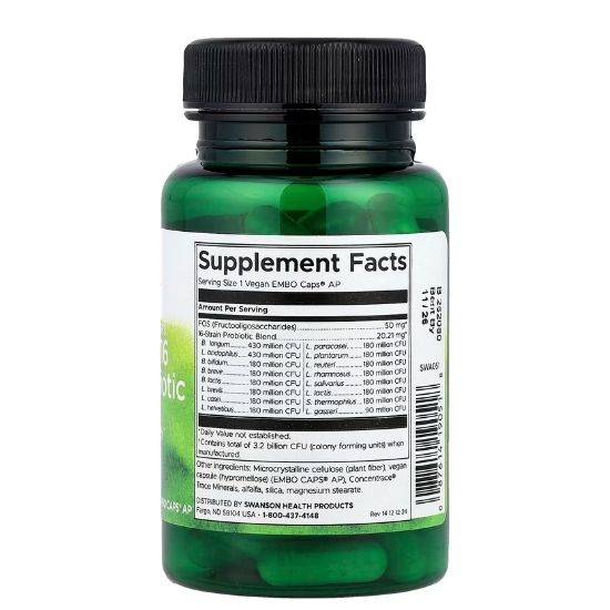 Dr. Stephen Langer's Ultimate 16 Strain Probiotic with FOS, 3.2 Billion CFU, 60 vcaps, Swanson - Vitax.ro