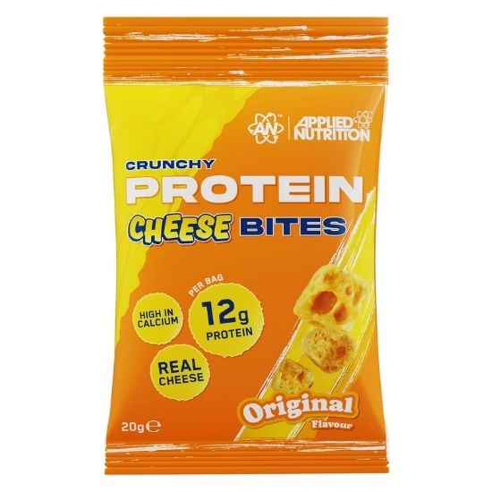 Crunchy Protein Cheese Bites, Original, 10 x 20g, Applied Nutrition