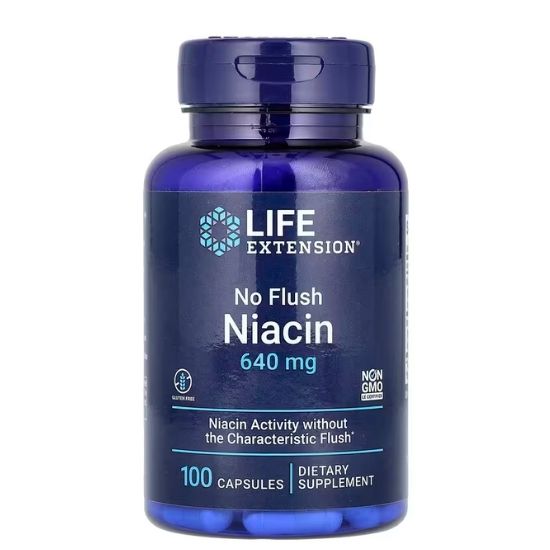 No Flush Niacin, 100 caps, Life Extension - Vitax.ro