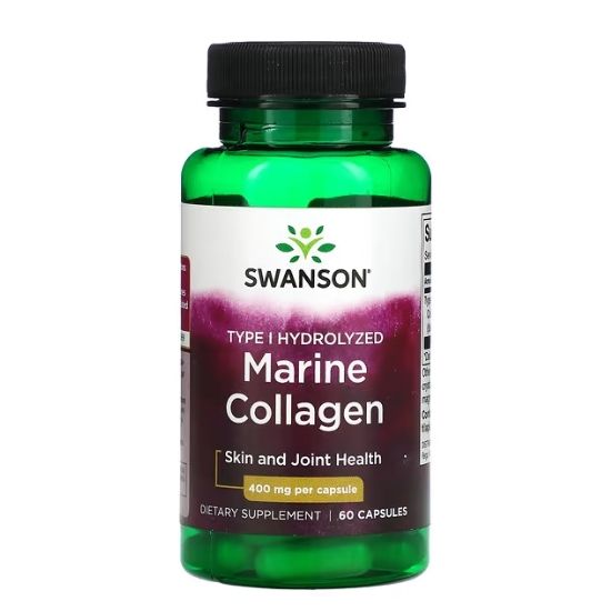 Type I Hydrolyzed Marine Collagen, 60 caps, Swanson - Vitax.ro