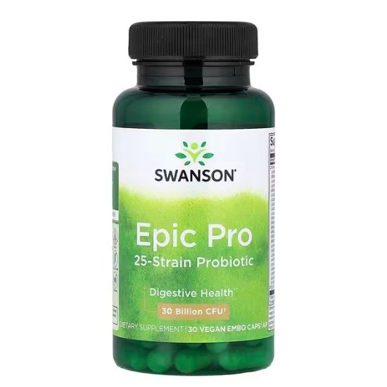 Epic Pro 25-Strain Probiotic, 30 vcaps, Swanson - Vitax.ro