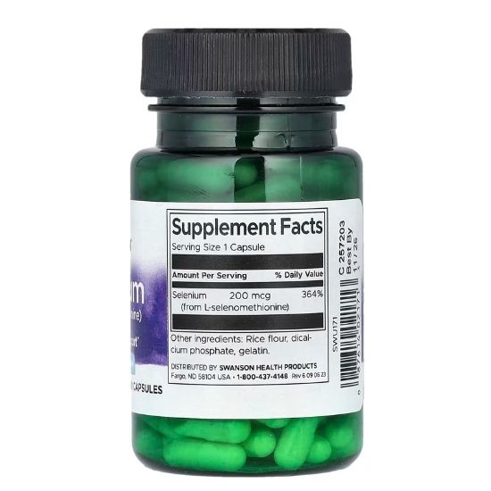 SeMSC Selenium, 200mcg, 120 caps, Swanson - Vitax.ro