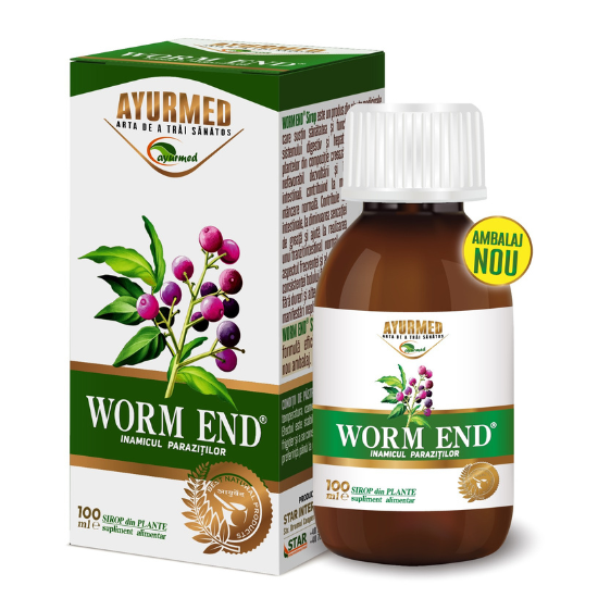 Worm End Sirop, Ayurmed, 100 Ml - Vitax.ro