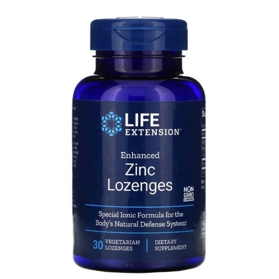 Enhanced Zinc Lozenges, 30 vegetarian lozenges, Life Extension - Vitax.ro