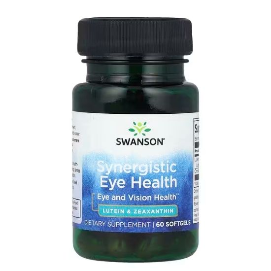Synergistic Eye Health Lutein & Zeaxanthin, 60 softgels, Swanson - Vitax.ro
