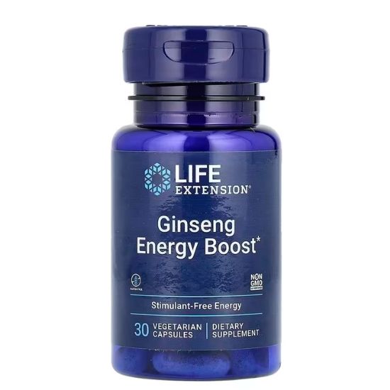 Ginseng Energy Boost, 30 vcaps, Life Extension - Vitax.ro