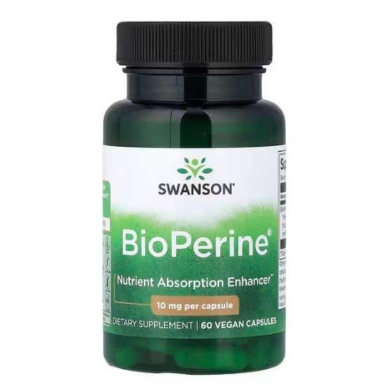Bioperine, 10mg, 60 caps, Swanson - Vitax.ro