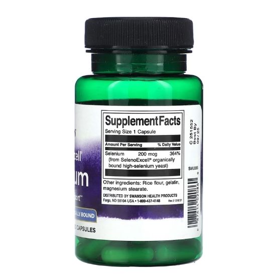SelenoExcell Selenium, 200mcg, 60 caps, Swanson - Vitax.ro