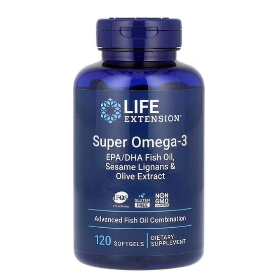 Super Omega-3, 120 softgels, Life Extension - Vitax.ro