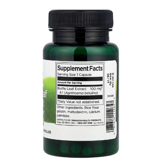 Full Spectrum Buchu Leaf 4:1 Extract, 100mg, 60 caps, Swanson - Vitax.ro