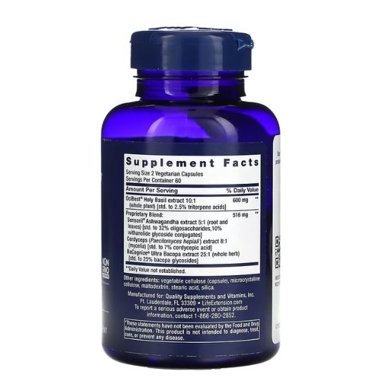 Adrenal Energy Formula, 120 vcaps, Life Extension - Vitax.ro