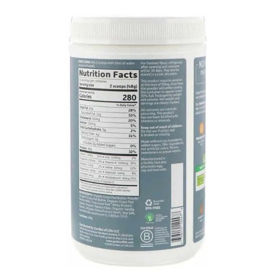 Dr. Formulated Keto Meal, Vanilla, 672g, Garden of Life - Vitax.ro