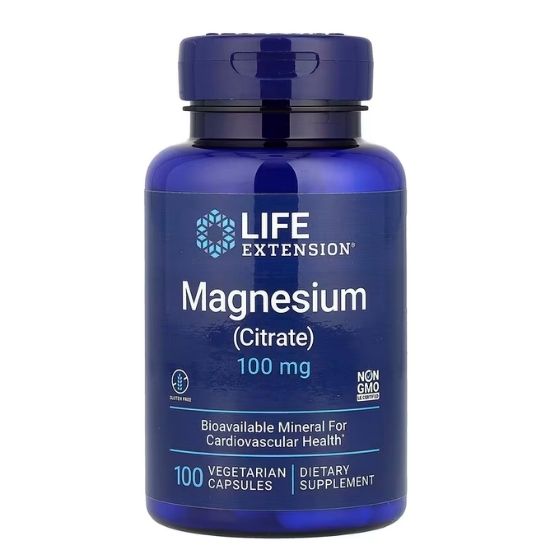 Magnesium (Citrate), 100mg, 100 vcaps, Life Extension - Vitax.ro