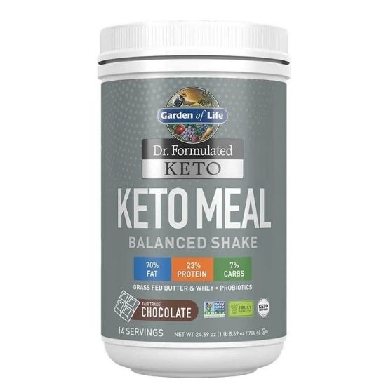 Dr. Formulated Keto Meal, Chocolate, 700g, Garden of Life - Vitax.ro