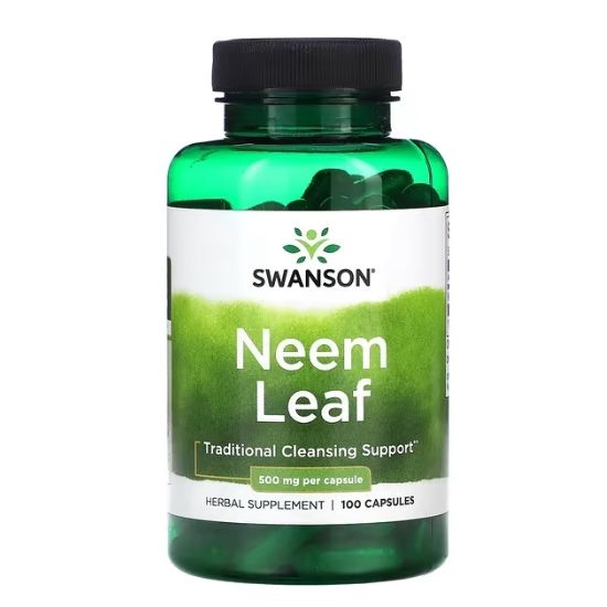 Neem Leaf, 500mg, 100 caps, Swanson - Vitax.ro