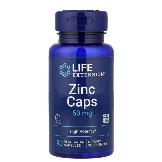 Zinc Caps, 50mg, 90 vcaps, Life Extension - Vitax.ro