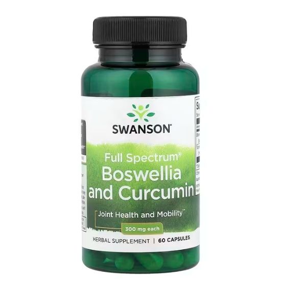 Full Spectrum Boswellia and Curcumin, 300mg, 60 caps, Swanson - Vitax.ro