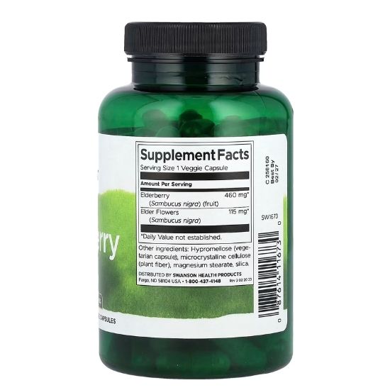 Elderberry, 120 vcaps, Swanson - Vitax.ro