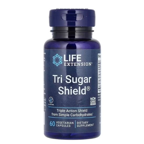 Tri Sugar Shield, 60 vcaps, Life Extension - Vitax.ro