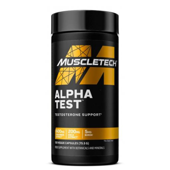 Alpha Test, 120 vcaps, MuscleTech - Vitax.ro