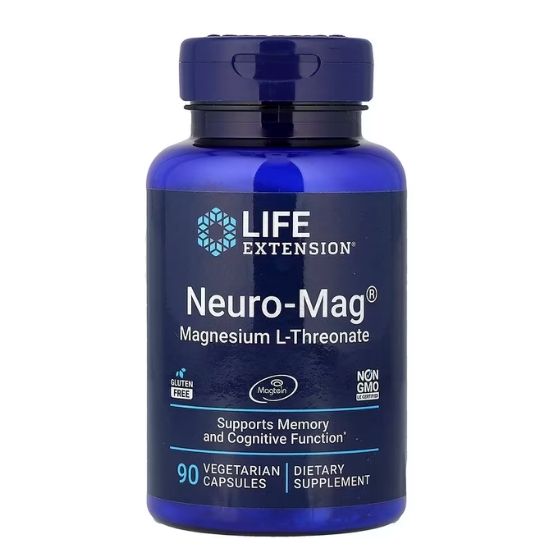 Neuro-Mag Magnesium L-Threonate, 90 vcaps, Life Extension - Vitax.ro