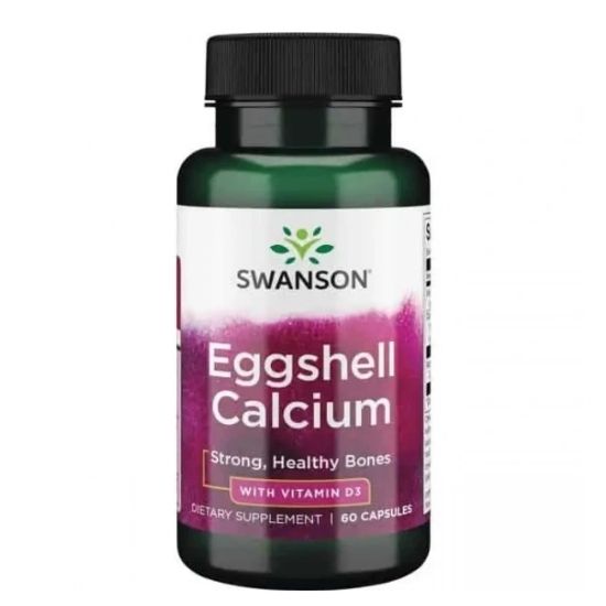 Eggshell Calcium with Vitamin D-3, 60 caps, Swanson - Vitax.ro