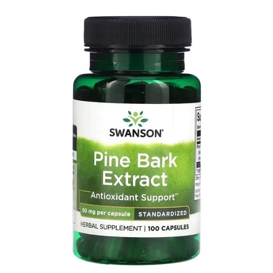 Pine Bark Extract, 50mg, 100 caps, Swanson - Vitax.ro