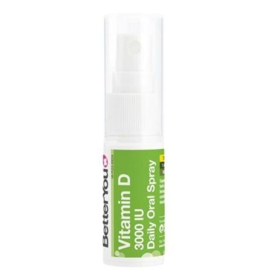 Vitamin D 3000 IU Oral Spray, 15 ml, BetterYou - Vitax.ro