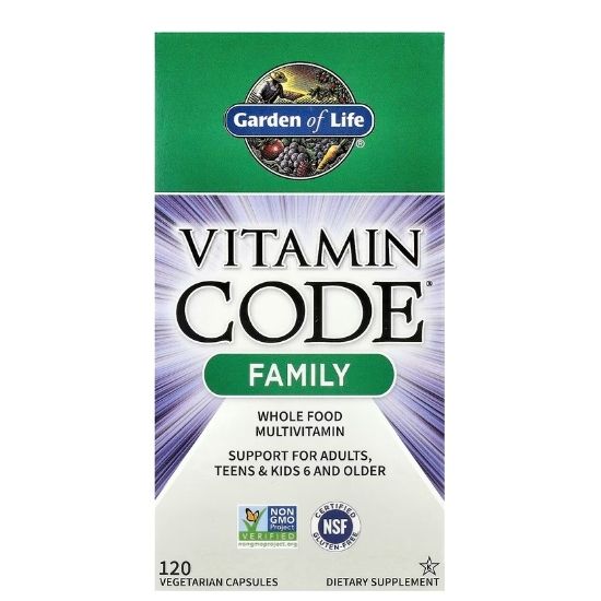 Vitamin Code Family, 120 vcaps, Garden of Life - Vitax.ro