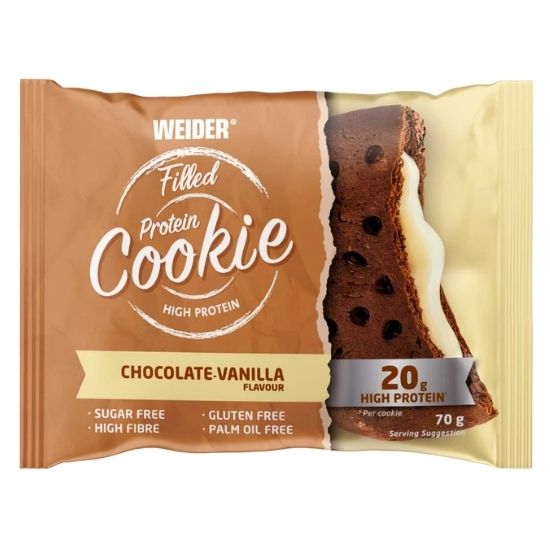 Filled Protein Cookie, Chocolate-Vanilla, 70g, Weider
