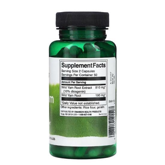 Wild Yam Root, 100 caps, Swanson - Vitax.ro
